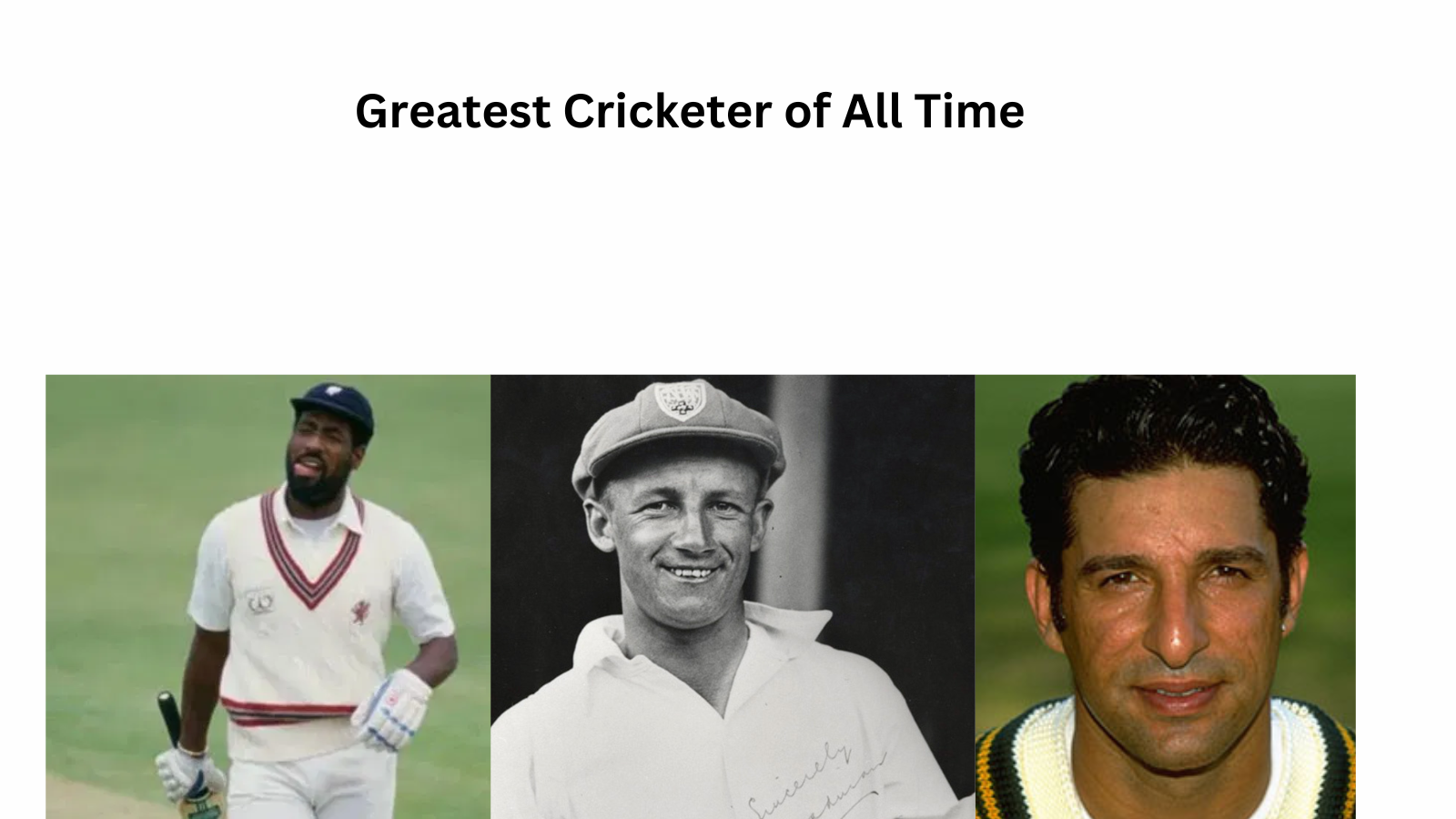 Greatest Cricketer of All Time